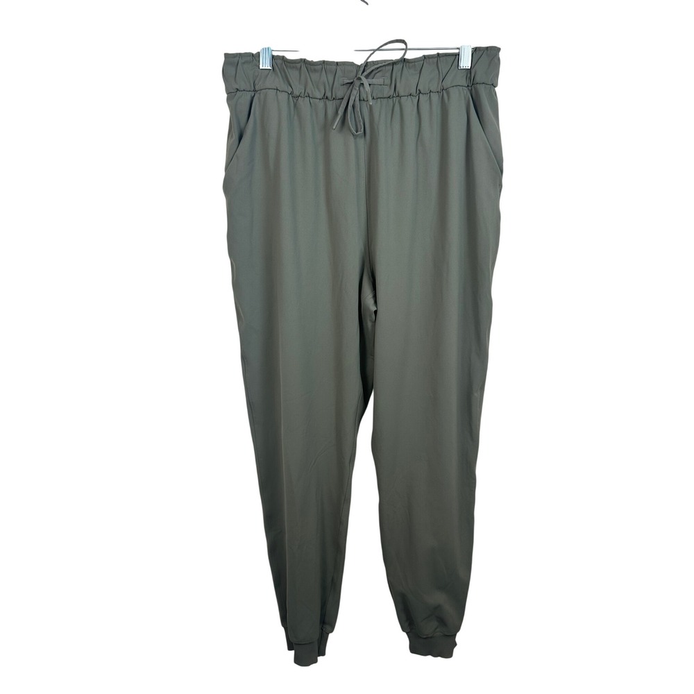 Lululemon Stretch High-Rise Jogger Womens 12 Grey Sage Excellent LW5DQDS‎